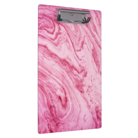 roze marmer, mooi vormig klembord (Rechts)
