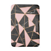 Roze marmer mosaic badmat (Voorkant Verticaal)
