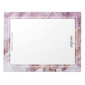 Roze marmer-Notitieblok Notitieblok (Voorkant)