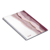 Roze marmer notitieboek (Rechterzijde)