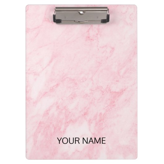 Roze marmer past klembord aan (Voorkant)