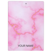 Roze marmer past klembord aan (Achterkant)