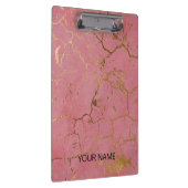 Roze marmer past klembord aan (Rechts)