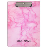 Roze marmer past klembord aan (Voorkant)