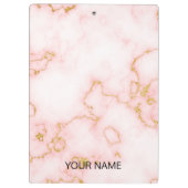 Roze marmer past klembord aan (Achterkant)