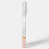 Roze marmer Pattern en Faux Gold Foil Case-Mate iPhone Case (Achterkant / Rechts)