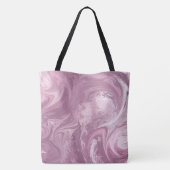 Roze marmer Peace Love Tas (Achterkant)