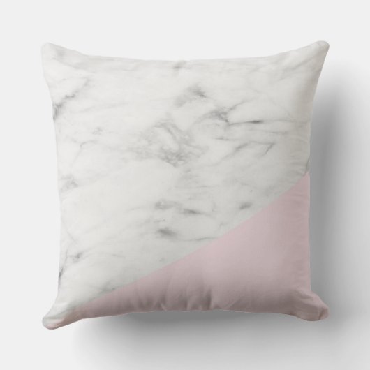 Roze marmer Pillow Kussen (Achterkant)