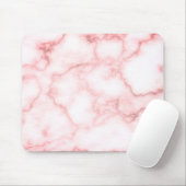 Roze marmer Plain Muismat (Met muis)