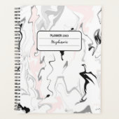 Roze marmer planner (Voorkant)
