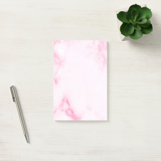 Roze marmer post-it® notes (Kantoor)