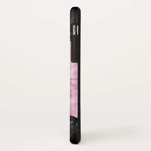 roze marmer Romantic Monogram Case-Mate iPhone Case (Achterkant/links)