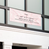 Roze Marmer Schoonheidssalon Spandoek (Buitenkant Gebouw)
