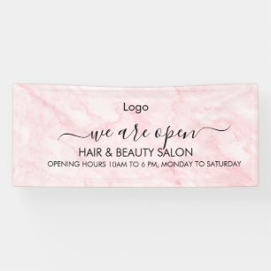 Roze Marmer Schoonheidssalon Spandoek