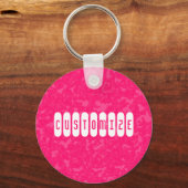 Roze marmer - Sjabloon Sleutelhanger (Voorkant)