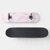 Roze marmer skateboard (Horizontaal)