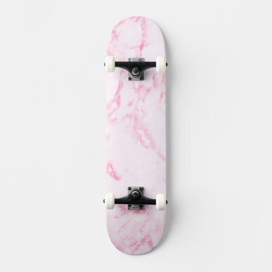 Roze marmer skateboard (Voorkant)