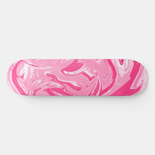 Roze marmer Skateboard Deck (Horizontaal)