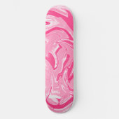 Roze marmer Skateboard Deck (Voorkant)