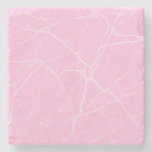 roze marmer stenen onderzetter (Voorkant)