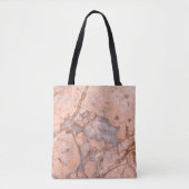 Roze marmer Stone Tote Bag (Voorkant)