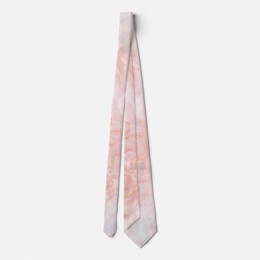 roze marmer stropdas (Achterkant)