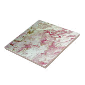 Roze marmer tegeltje (Zijkant)