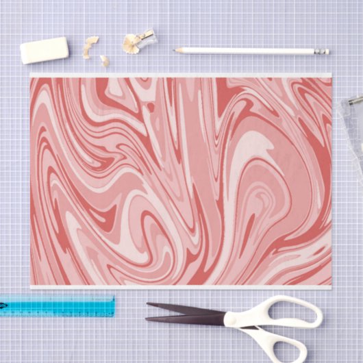 Roze marmer tissuepapier (Craft)