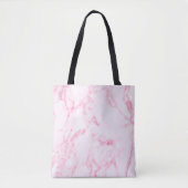 Roze marmer tote bag (Voorkant)