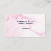 Roze marmer-Visitekaartje Visitekaartje (Achterkant)