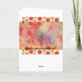 Roze marmer-Wenskaart Kaart (Achterkant)