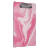 Roze Marmer Wervelpatroon – Esthetisch Abstract Klembord (Rechts)