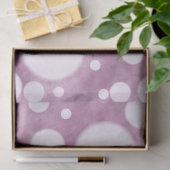 Roze Marmer Witte Stippen Patroon Decoupage Tissuepapier (Geschenk)
