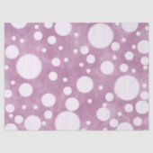 Roze Marmer Witte Stippen Patroon Decoupage Tissuepapier (Voorkant)