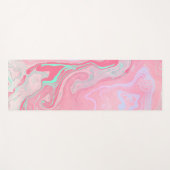 Roze marmer yogamat (Voorkant (horizontaal))