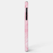 Roze marmerachtergrond, vloeiende kunstachtergrond Case-Mate iPhone case (Achterkant/links)