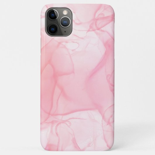 Roze marmerachtergrond, vloeiende kunstachtergrond Case-Mate iPhone case (Achterkant)