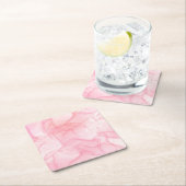 Roze marmerachtergrond, vloeiende kunstachtergrond kartonnen onderzetters (Insitu)