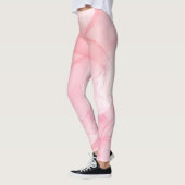 Roze marmerachtergrond, vloeiende kunstachtergrond leggings (Links)