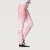 Roze marmerachtergrond, vloeiende kunstachtergrond leggings (Rechts)