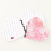 Roze marmerachtergrond, vloeiende kunstachtergrond notitieboek (Binnen)