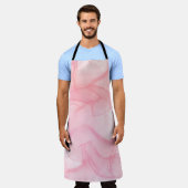 Roze marmerachtergrond, vloeiende kunstachtergrond schort (Gedragen)