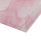 Roze marmerachtergrond, vloeiende kunstachtergrond snijplank (Hoek)