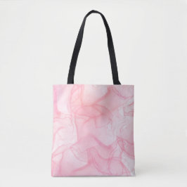 Roze marmerachtergrond, vloeiende kunstachtergrond tote bag