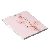 roze marmeren bloem Notitieblok (Schuin)