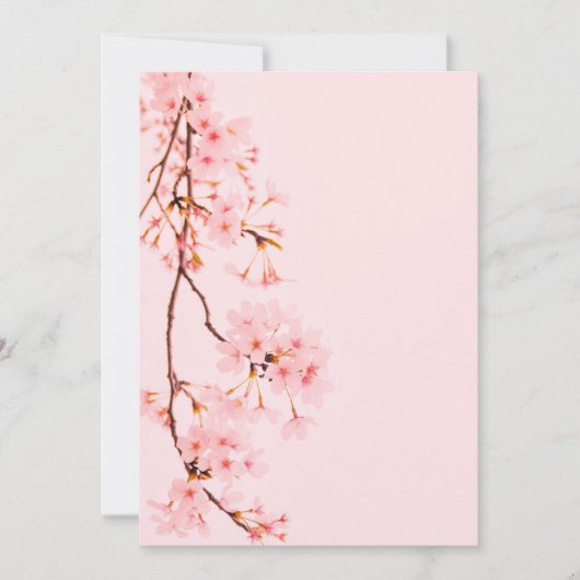roze marmeren bloem Plat Kaart (Voorkant)