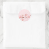 roze marmeren bloem Sticker (Tas)