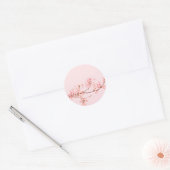 roze marmeren bloem Sticker (Envelop)