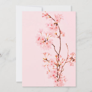 roze marmeren bloem Uitnodiging