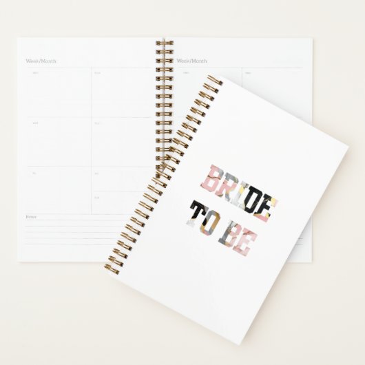 Roze marmeren bruid om te zijn planner (Display)